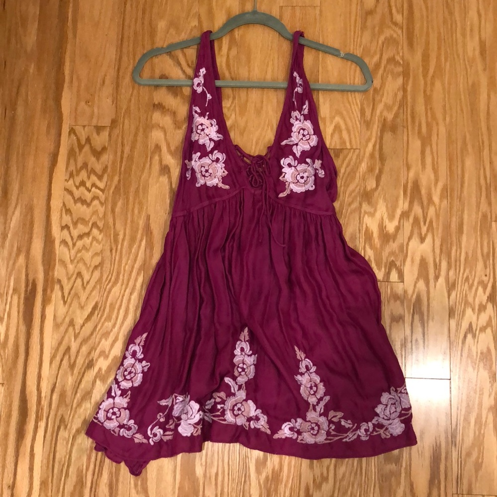 Free people floral slip dress